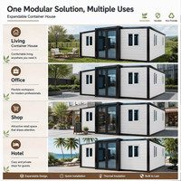 Maison modulaire personnalisée à assemblage rapide, restaurant mobile de luxe en conteneur, construction préfabriquée, maison conteneur extensible