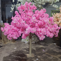S615 Arbre artificiel de 1,20 m à 1,50 m pour décoration intérieure de mariage et événements, petit arbre à fleurs artificiel, centre de table en fleurs de cerisier pour mariage