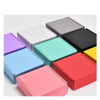 Boîte d'emballage rigide colorée pour avion, extra résistante, rectangulaire, pour colis, avec gaufrage double face, pour cosmétiques Hanfu