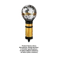 Sortierte Frohes Neues Jahr Folienballons Schwarz Gold Mylar-Ballon Champagner Disco-Kugel für Silvester-Party-Dekoration Großhandel