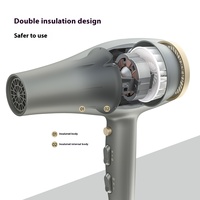 Sèche-cheveux ionique CONFU 2000W avec moteur AC, en plastique, à air chaud/froid, pour usage domestique et professionnel, séchage rapide, modèle styliste