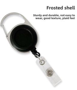 Premium Adjustable <b>Metal</b> Clip with Plastic Matte Finish ID <b>Holder</b> for Secure <b>Card</b> Management - Product Image 3