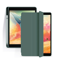Pour iPad Air 4/5 10,9 pouces, CoolSonic, housse intelligente en cuir PU premium, protection des quatre coins, pliage en trois, fonction de mise en veille automatique, support magnétique, crayon