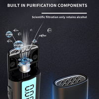 Alcootest numérique pour voiture, détecteur d'alcool portable avec indicateur lumineux tricolore, analyseurs de gaz de type soufflant