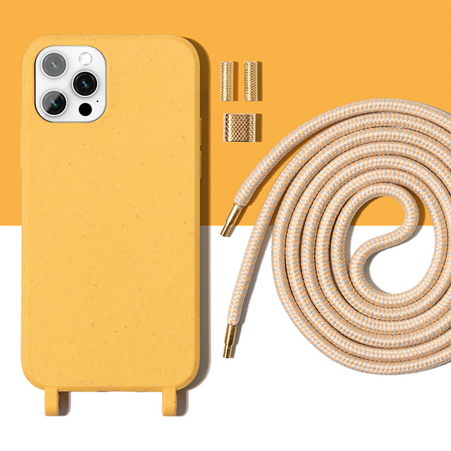 Customizable Fully Biodegradable Wheat Straw Shockproof Waterproof Mobile Phone Case for for for Sublimation