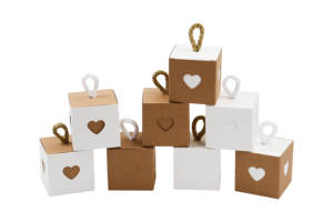 Boîtes en papier kraft pour bonbons et biscuits, forme cœur ajourée, pour faveurs de mariage, décorations de fête prénatale, emballage <span class=keywords><strong>cadeau</strong></span> - Product Image 3