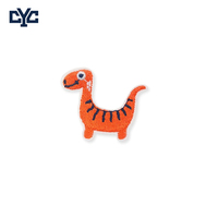 Patchs brodés en tissu thermocollants en feutre décoratifs, motifs animaux de dessin animé et dinosaures, pour vêtements de bébé
