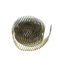 Clous industriels en bobine collés à fil, à tige de vis de 2 * 0,092 pouces, à 15 degrés, pour palette