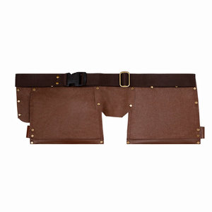 Wholesale Customized Premium Genuine Leather Carpenter <b>Tool</b> Belts New Arrival Solid Color Heavy Duty Cowhide Leather <b>Tool</b> Belt - Product Image 3