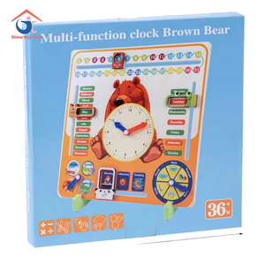 Produits de dropshipping 2026 : Calendriers et horloges à thème ours de dessin animé et saisons météorologiques, en matériaux de contreplaqué, service de sourcing en Chine - Product Image 1