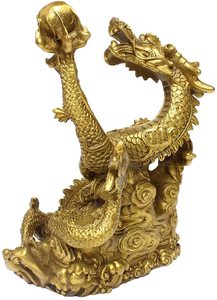 Matériau de résine Fengshui En Laiton Fait Main <span class=keywords><strong>Chinois</strong></span> <span class=keywords><strong>Dragon</strong></span> <span class=keywords><strong>Figurine</strong></span> pour Cadeaux - Product Image 2