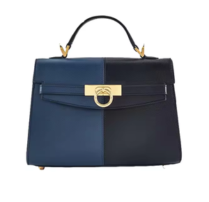 Bolso cuadrado de colores contrastantes a la moda, bolso clásico para mujer, bolso de mano de cuero PU para mujer - Product Image 6