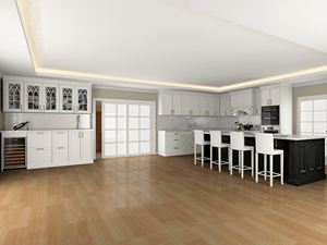 Muebles de Cocina Modulares de Madera Maciza Blanca Personalizables con Opción de Comedor, Estilo Europeo Moderno, Muebles Personalizados para Toda la Casa - Product Image 4