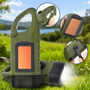 Alecter <b>Solar</b> <b>Light</b> APH-L63 Professional Emergency Flashlight Hand Crank Charging LED 300mAh 240-350 Lumens Residential - Product Image 2