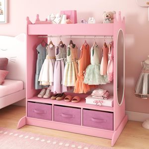 <span class=keywords><strong>Armario</strong></span> <span class=keywords><strong>Montessori</strong></span> Moderno de Tamaño Pequeño 2025 para Niñas, Organizador de Almacenamiento Rosa para Guardería, <span class=keywords><strong>Armario</strong></span> para Dormitorio, Escuela y Sala de Estar - Product Image 1