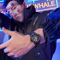 Mark Fairwhale Herren-Armbanduhr, automatisch, mechanisch, doppelt ausgehöhltes Cyclone-Gehäuse, Kautschukarmband, wasserdicht, leuchtendes Zifferblatt, FW-6620