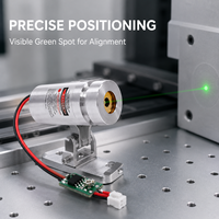 Module laser vert ZhonNa 532nm 35mW 3-5V, lampe de positionnement à spot en cuivre, diode laser, accessoires et composants d'émission de lumière de visée