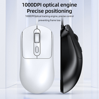 Ratón Ergonómico con Cable T-WOLF G580 en Blanco y Negro para Uso en Oficina con Pegatinas Antideslizantes para Computadoras Portátiles y de Escritorio, Gran Venta