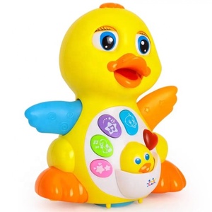 OEM giocattoli elettrici personalizzati <span class=keywords><strong>Action</strong></span> <span class=keywords><strong>Figure</strong></span> bella anatra gialla musicale per bambini giocattoli PVC plastica Unisex animali - Product Image 3
