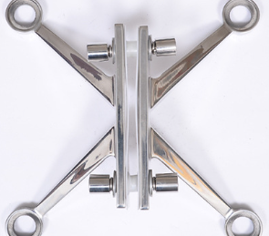 250형 스테인리스 스틸 글라스 클로 커튼 월 스파이더 액세서리 모던 심플 디자인 고내구성 강한 하중 지지력 - Product Image 4