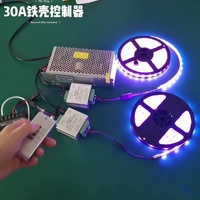 Contrôleur 4 touches colorées 12V 360W pour DC5-24V LED Strip Neon Module Light 30A RGB Controller Wireless RF