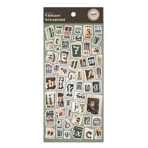 Autocollant Alphabet neboni Vintage en papier, adhésif décoratif personnalisé, pour journal à main - Product Image 4