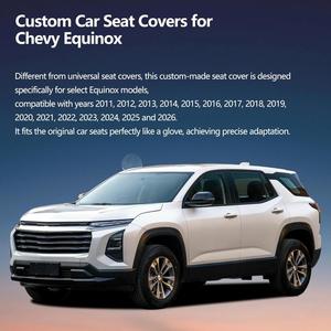 FQFZYMX ชุดหุ้มเบาะรถยนต์ภายในรุ่น Luxury Fit สำหรับ Chevrolet/Chevy Equinox ปี 2011-2025 2026 รุ่นอัพเกรด พรีเมียม กันน้ำ ระบายอากาศได้ดี - Product Image 4