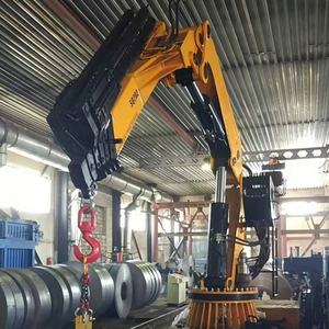 Grúa <span class=keywords><strong>Articulada</strong></span> Hidráulica FUMAN de 1~25T para Elevación de Equipos, Instalada en Camión - Product Image 3