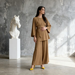 Abaya en polyester personnalisée de luxe pour femmes musulmanes, pour les occasions de soirée, fournisseur en gros - Product Image 2