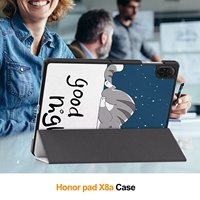Étui de tablette personnalisé de 11 pouces avec support pliable à trois volets, coque arrière rigide en PC pour Honor Pad X8a / X9