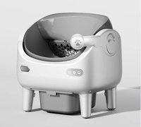 Bac à litière pour chat semi-automatique intelligent, contrôle par application Wifi, multi-désodorisation, capteur de sécurité, grand bac à litière pour les foyers multi-chats