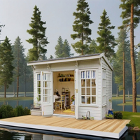 2019 Grünes Wasserdichtes Gartenhaus aus Holz, Fertigteil-Geräteschuppen für den Verkauf