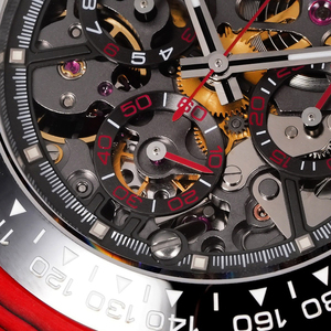 Reloj de pulsera para hombre con cristal de zafiro azul redondo, esfera múltiple, movimiento visualmente dinámico y ligero, reloj de lujo para golf - Product Image 5
