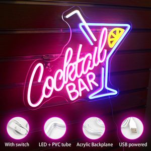 <strong>Cocktails</strong> Bar <strong>Neon</strong> Signs, Led <strong>Neon</strong> Bar <strong>Sign</strong> <strong>Cocktail</strong> <strong>Neon</strong> Light <strong>Sign</strong> for Wall - Product Image 4