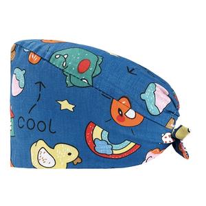 Nurse <b>Men</b> Scrubs Hat Surgical <b>Cap</b> Plain <b>Black</b> Blank Adjustable Christmas New Year Uniform Scrubs Nursing <b>Cap</b> Dental Cotton White - Product Image 5