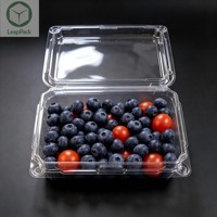 Barquette jetable en PET pour tomates cerises, emballage gaufré recyclable