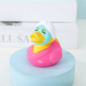 Bé Tắm Đồ Chơi Dễ Thương Cá Nhân Bóp Âm Thanh Âm Thanh Squeaky Tắm Đồ Chơi Bơi Mềm Float Cao Su Vịt - Product Image 5
