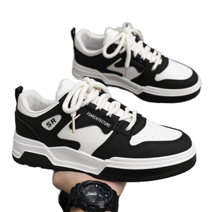 Chaussures de skate basses pour hommes, antidérapantes, avec doublure en mesh et semelle intérieure en PVC, durables, pour le printemps/été, chaussures de marche décontractées et sportives - Product Image 1