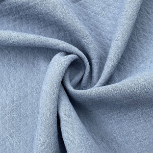 Тяжелая тканая ткань dobby, муслиновая ткань с полосками, двухслойная текстура из чистого хлопка - Product Image 2