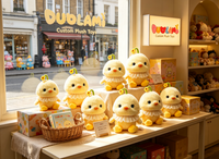 Peluche personnalisée, poussin jaune mignon, animal en peluche pour cadeau, décoration de la maison, OEM ODM, peluche personnalisée