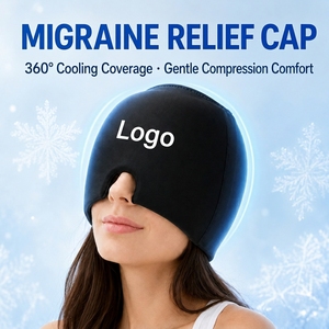 Gorro <span class=keywords><strong>de</strong></span> Gel Sólido Flexible Reutilizable para Migrañas, Alivio <span class=keywords><strong>de</strong></span> Dolores <span class=keywords><strong>de</strong></span> <span class=keywords><strong>Cabeza</strong></span>, Tensión y Presión Sinusal - Product Image 1
