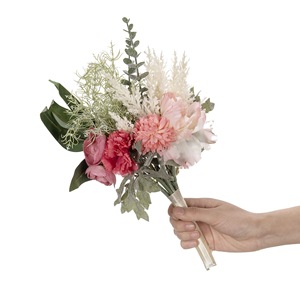 CallaFloral – Bouquet de fleurs artificielles, roses réalistes pour la décoration de la maison et de mariage, blanc, vert, rose, orange, violet - Product Image 5