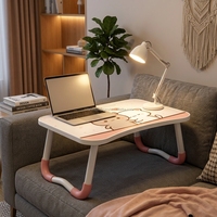 Bureau d'ordinateur pliable en MDF, design coloré, table simple pour ordinateur portable, bureau d'étude