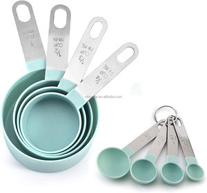 Juego <span class=keywords><strong>de</strong></span> 8 <span class=keywords><strong>Tazas</strong></span> <span class=keywords><strong>y</strong></span> Cucharas <span class=keywords><strong>Medidoras</strong></span> para Cocina, Repostería, Ingredientes Líquidos <span class=keywords><strong>y</strong></span> Sólidos - Product Image 6