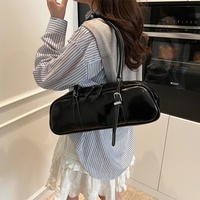 Tas Selempang Wanita Mewah Merk Ternama Resleting Biasa Bahan Kulit PU Tahan Air Lapisan Kulit Asli Model Fashion