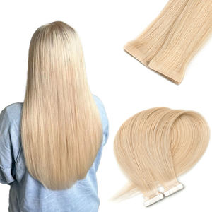 Cómodas extensiones de cinta de cabello Remy chino usable con bordes suaves Trama única - Product Image 2