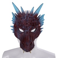 Masque de dragon en mousse PU mignon à faire soi-même pour fête costumée, Halloween, carnaval, vente en gros transfrontalière, accessoires de cosplay multicolores