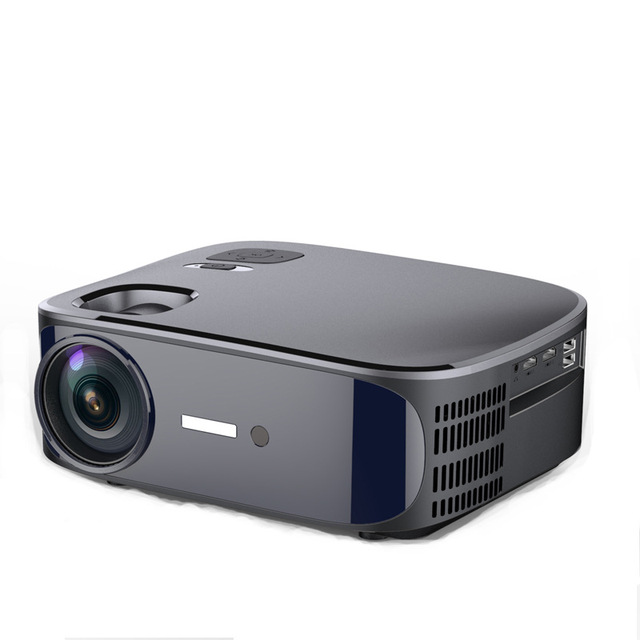 C55 Android9.0 1080p LCD 4K 3D Mini Portable Outdoor Short Throw Dual WIFI BT Mobile Phone Projector 450 Lumens HIFI Stereo