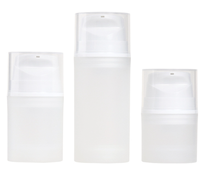 Botol Kosmetik Vakum Plastik PP Anti Tumpah Custom 30-50ml Botol Serum 100-200ml Botol Pompa Krim
