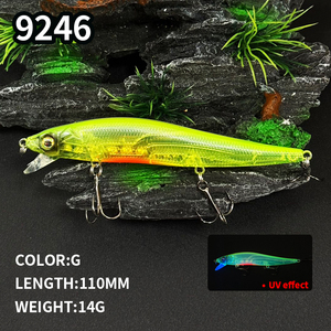 Leurre de <span class=keywords><strong>pêche</strong></span> professionnel Minnow Wobbler SP Dive 11cm 14g, action 1.5m, Jerkbaits de qualité, appât artificiel pour brochet et prédateurs, en promotion - Product Image 3